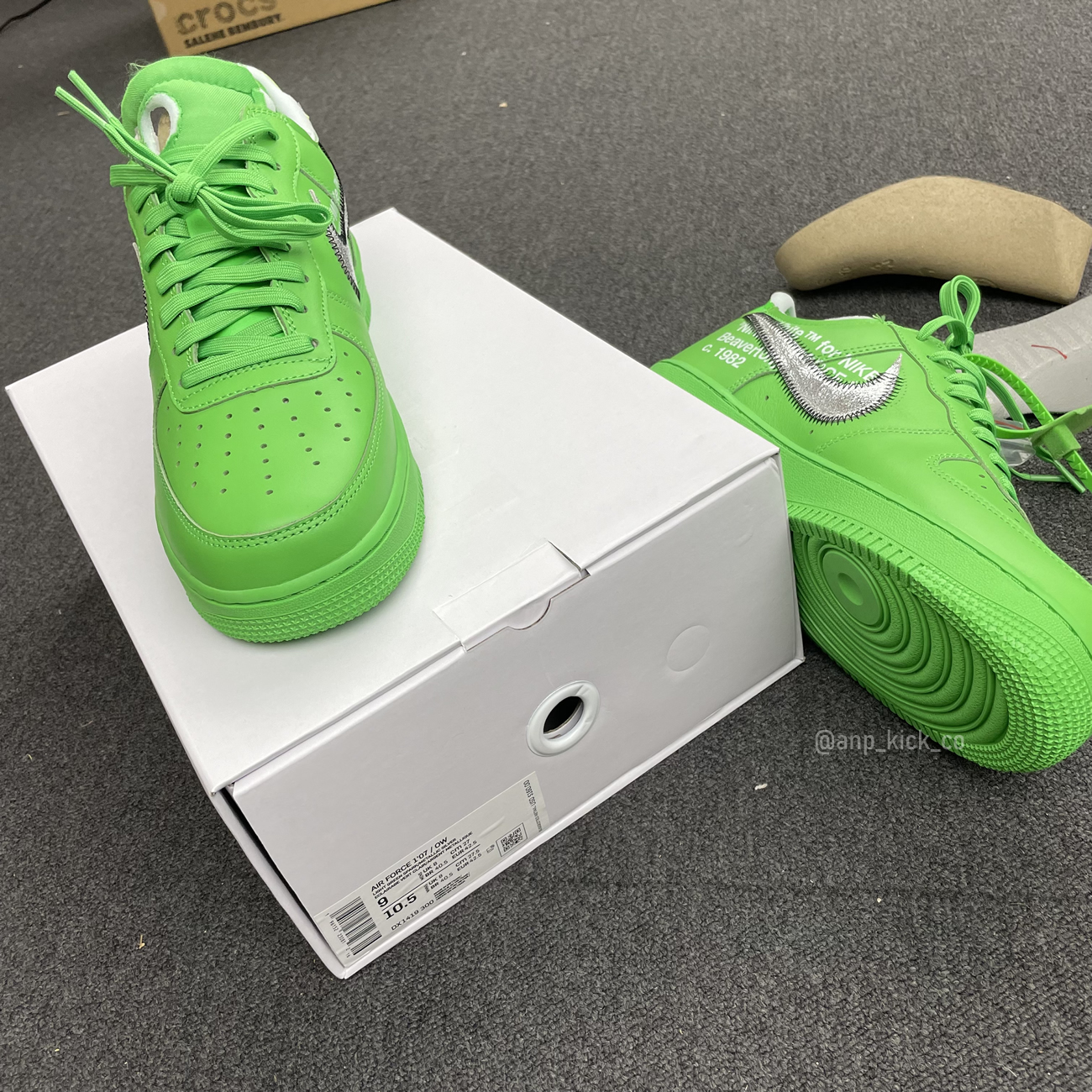 Off White Nike Air Force 1 Low Light Green (12) - www.newkick.vip